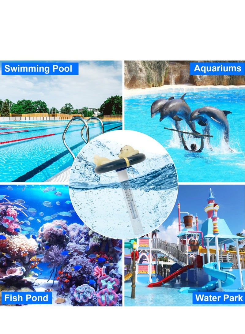 كابتن تيك Pool Thermometer Floating Easy Read, Leisurely Polar Bear Water Thermometer for Ice Bath with String, for Outdoor, Indoor Swimming Pools, Spas, Hot Tubs & Aquariums - Image 3