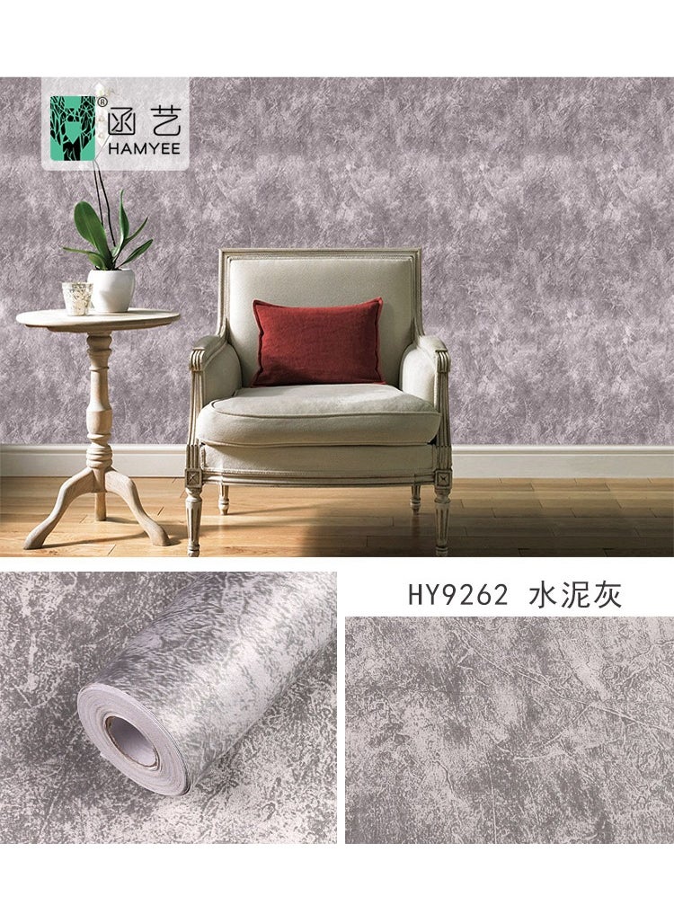 Generic - Foreign trade wholesale wallpaper self-adhesive waterproof fashion brick pattern marble cement TV background wall cloth wallpaper 35096 refreshing white-10 m - Image 1