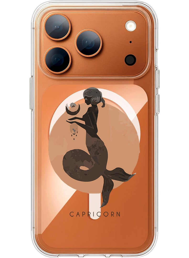 Theodor Magnetic Case for Apple iPhone 17 Pro Compatible with MagSafe Wireless Charging, Shockproof Phone Bumper Cover - Capricorn - Image 1