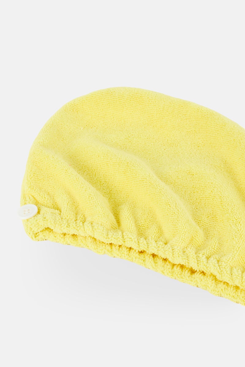 Daily Concepts Daily Hair Towel Wrap, Yellow - Image 3