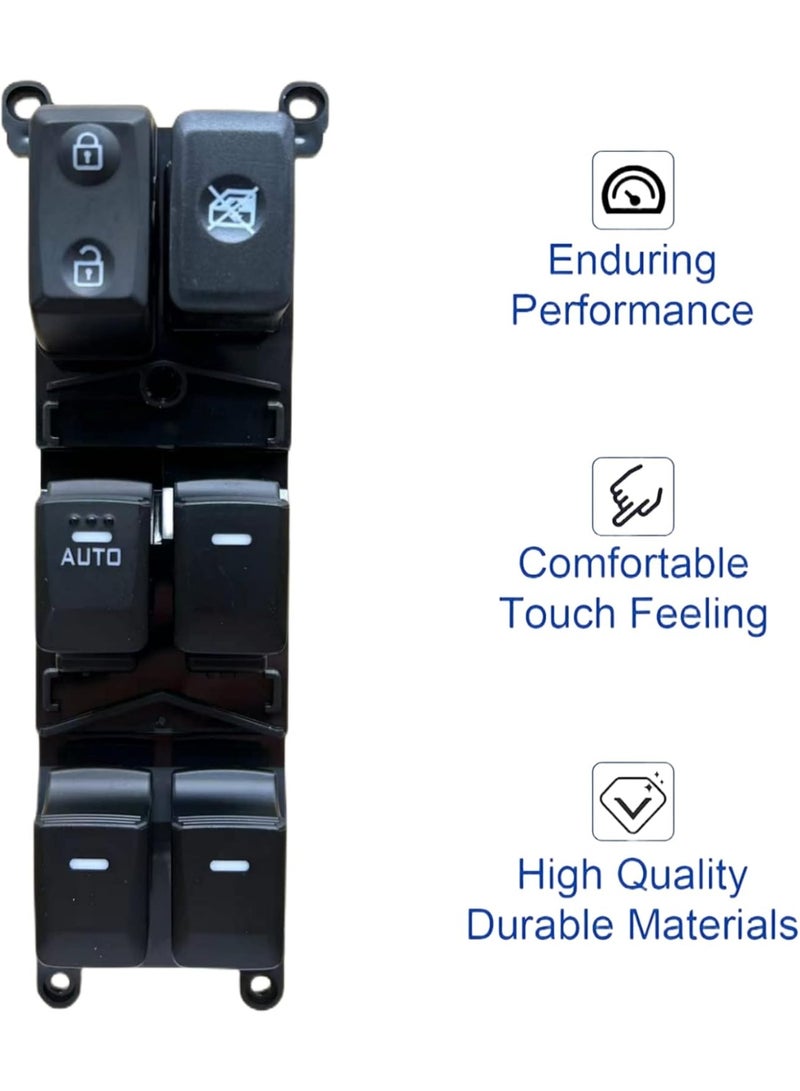 KISSUN Power Window Master Switch Compatible with Kia Rio 2012-2015 - Front Left Driver Side (Replaces 93570-1W155) - Image 5