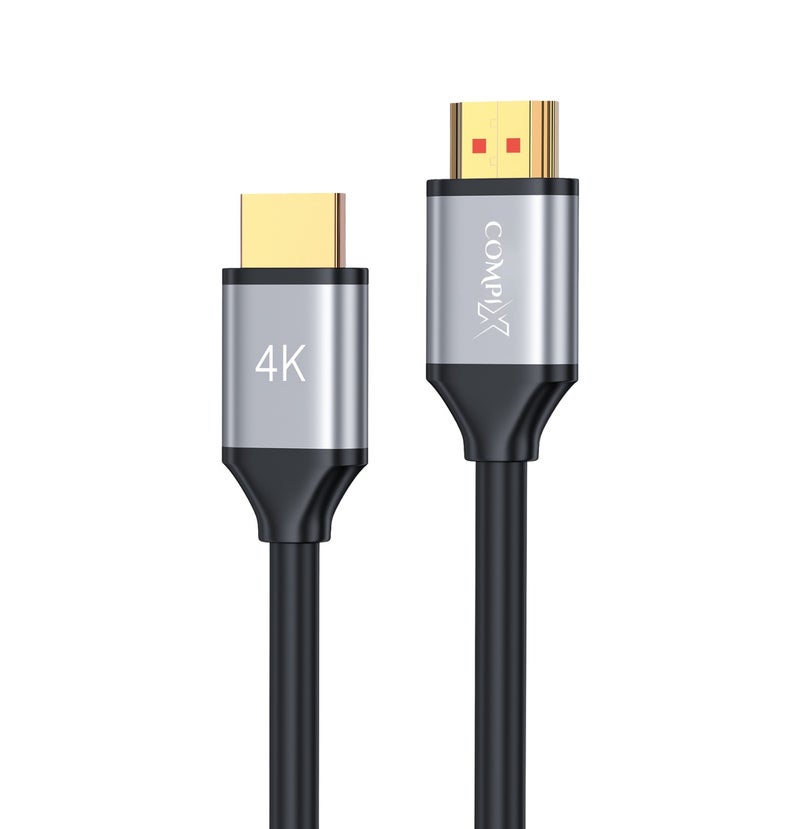 COMPIX HDMI 2.0 Cable 1.5M High-Speed 18Gbps, 4K@60Hz Ultra HD Gold-Plated HDMI Cable, Full HD 1080p, 3D  Cord for PS5/PS4 PlayStation Xbox Laptop PC TV Projector (Black) - Image 1