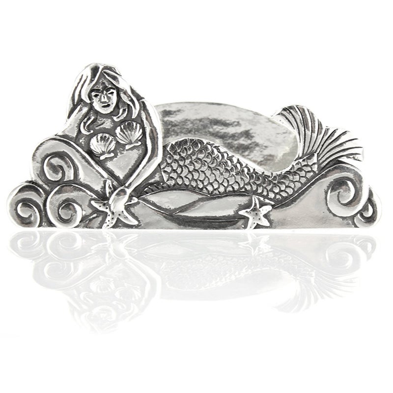 Basic Spirit Pewter Mermaid Business Card Photo Holder by Basic Spirit - Image 5