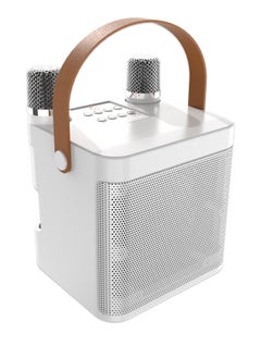 HANAMICHI Portable Karaoke Machine with 2 Wireless Microphones for Adults, Kids Portable Bluetooth Speaker PA System, Singing Machine with Echo and Vocal Cut, Support TF, AUX-in, Suitable for Family Party, Meeting  - Image 1
