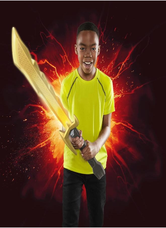 POWER RANGERS - Power Rangers Dino Fury Megafury Saber, Toy Sword with Motion-Activated Light and Sound FX, Superhero Toys, Interactive Toys for 5 Year Old Boys and Girls and Up - Image 1