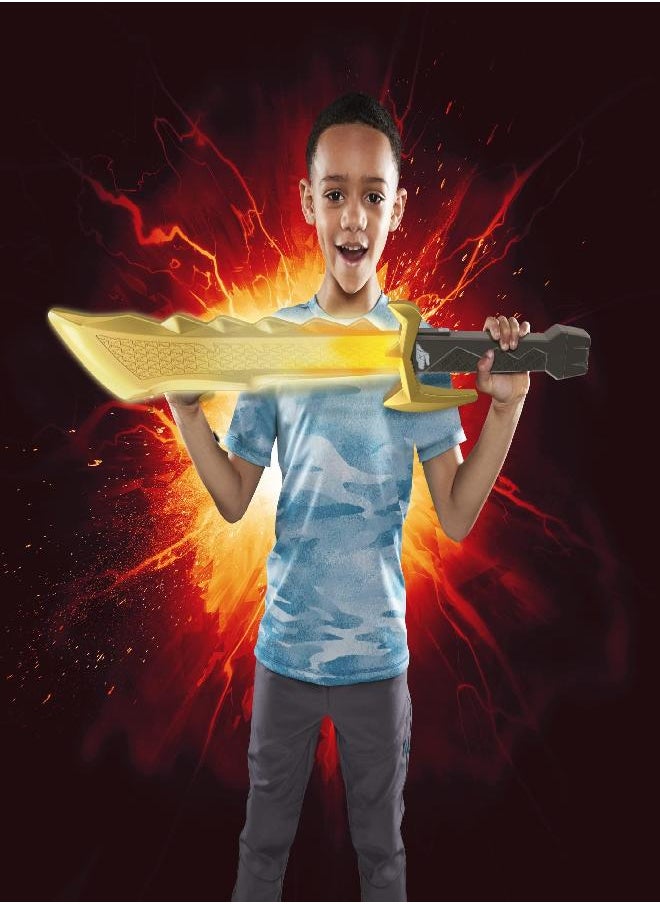 POWER RANGERS - Power Rangers Dino Fury Megafury Saber, Toy Sword with Motion-Activated Light and Sound FX, Superhero Toys, Interactive Toys for 5 Year Old Boys and Girls and Up - Image 1
