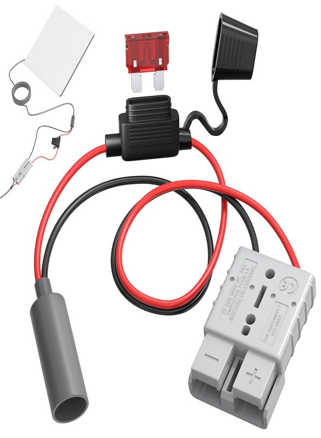 DAIERTEK Starlink Mini DC Power Cable with 10A Fuse & SAE Connector, 18AWG Power Cord for Vehicle, Camping, Trailer, RV - Image 1