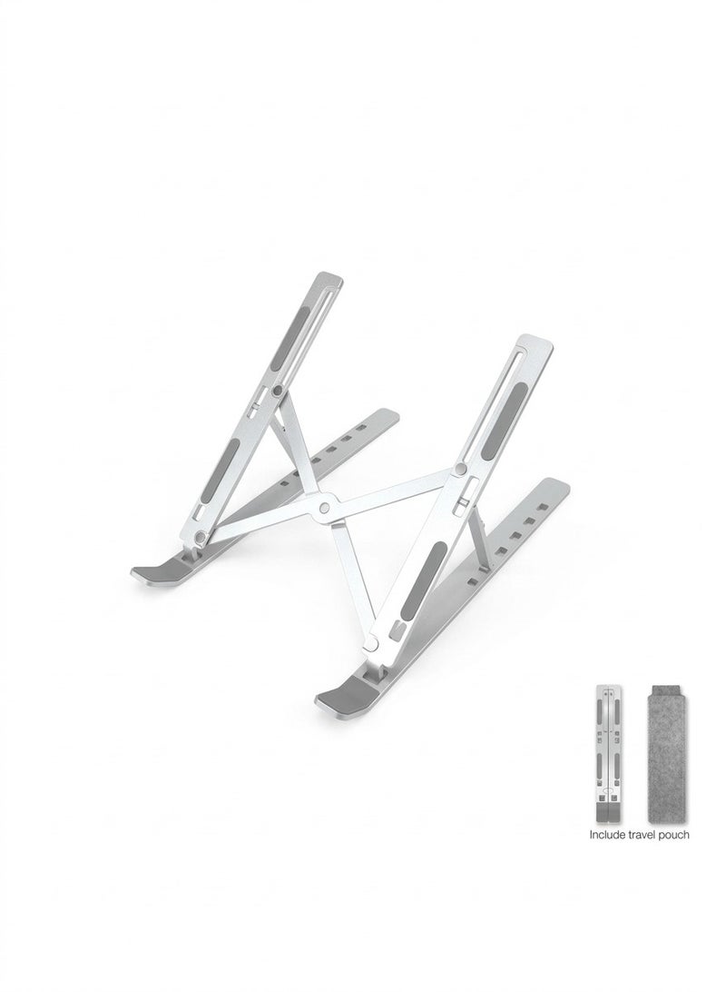 Multi-Angle 7 Levels Adjustable Laptop Stand Fits 15 inch Laptops (Silver). - Image 2