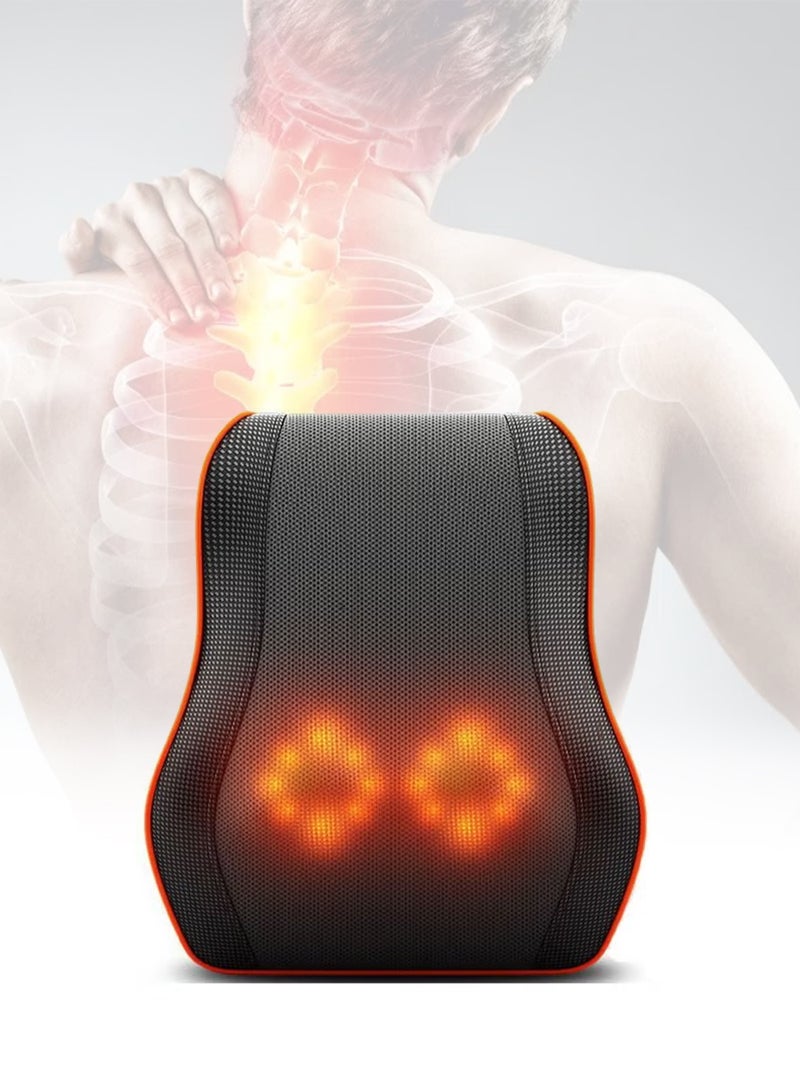 DBLEW Shaitsu Cervical Spine Pillow Massager Neck Waist Shoulder Lumbar Back Body Car Cushion - Image 1