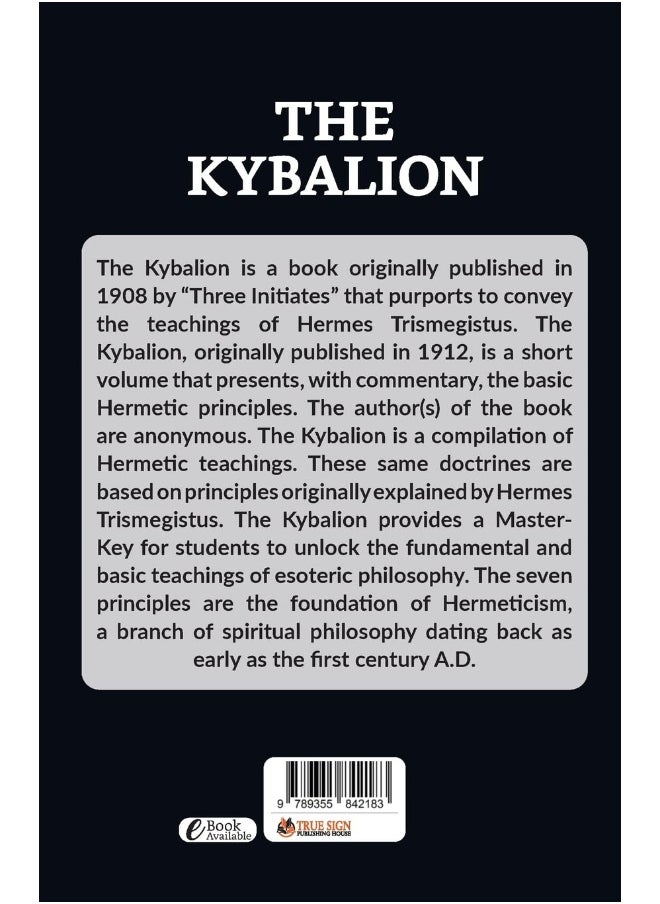 The Kybalion - pzsku/Z14273DE527436D3A5012Z/45/_/1737570794/3535d0e0-f856-436e-ba30-cc3efcf98c8b