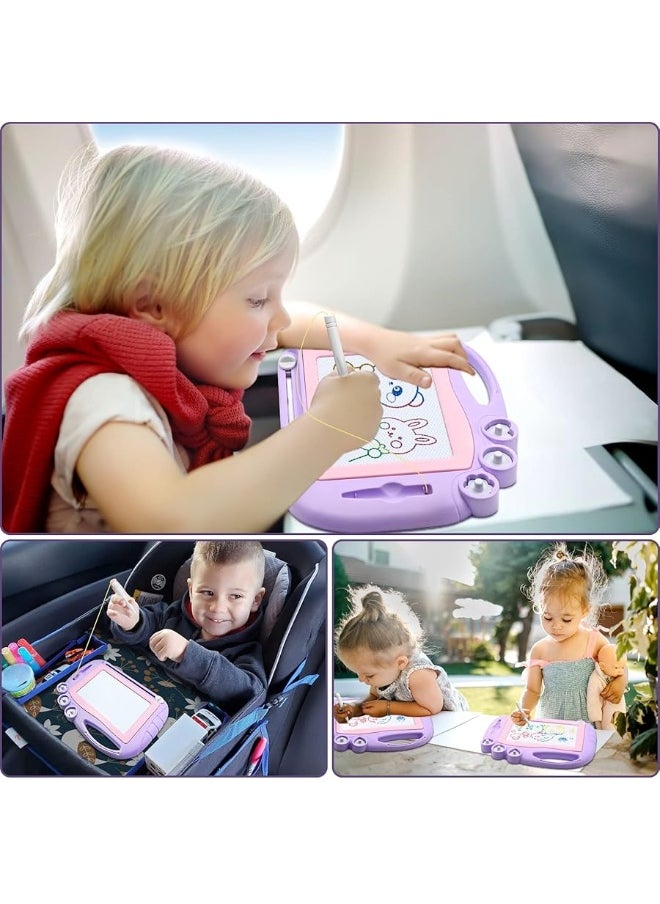 AiTuiTui - AiTuiTui Magnetic Drawing Board Toddler Toys for Girls Gifts, Erasable Sketch Writing Doodle Pad Travel Games for Kids in Car, Early Education Learning Skill Development Toys for Kids Toddlers Purple - Image 1