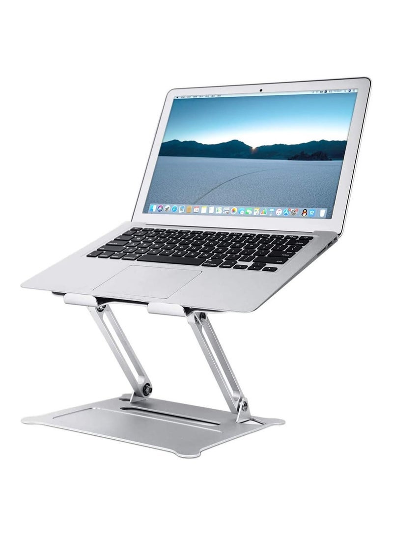 Foldable Laptop Holder with Heat-Vent, Ergonomic Portable Aluminum Laptop Stand for Desk - Image 1