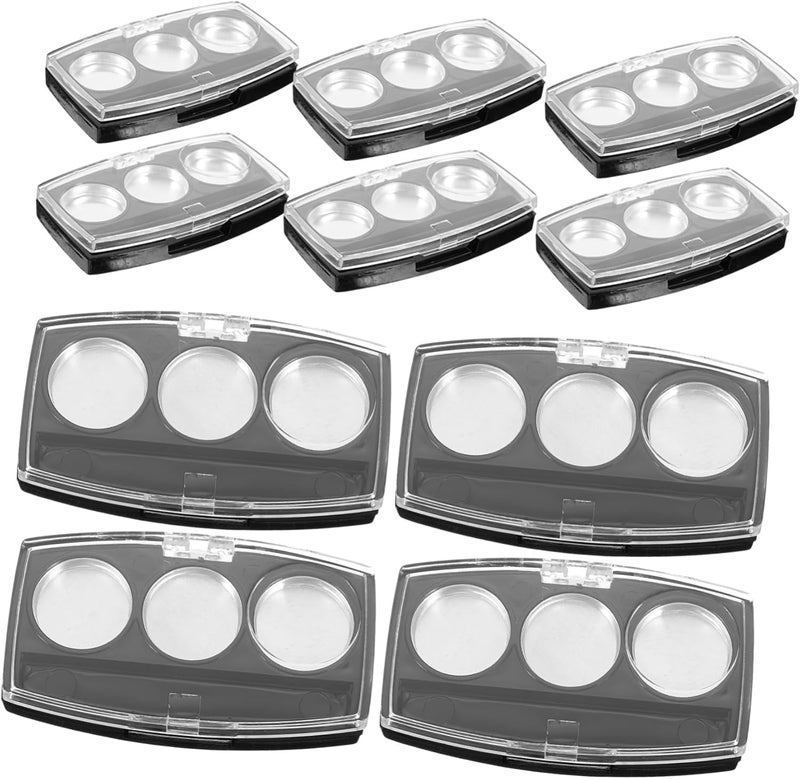 10pcs Empty Refillable Eyeshadow Case Transparent Blush Box for Compact and Convenient for Pocket Purse and Stylish Design - Image 1