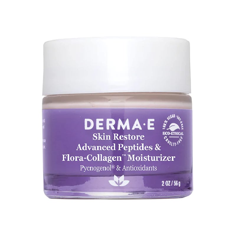 derma-e Derma E Advanced Peptides and Collagen Moisturizer â€“ Double Action Face Cream with Peptide Complex â€“ Intense Natural Collagen Moisture Day and Night Cream for Women, 2oz - Image 2