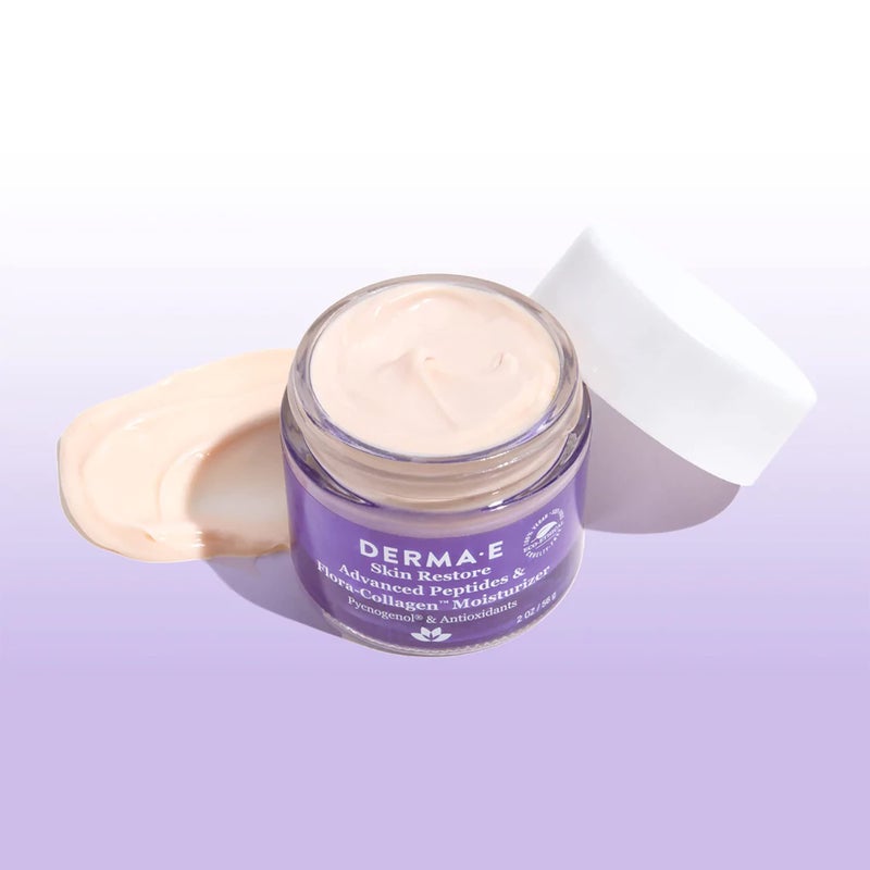 derma-e Derma E Advanced Peptides and Collagen Moisturizer â€“ Double Action Face Cream with Peptide Complex â€“ Intense Natural Collagen Moisture Day and Night Cream for Women, 2oz - Image 5