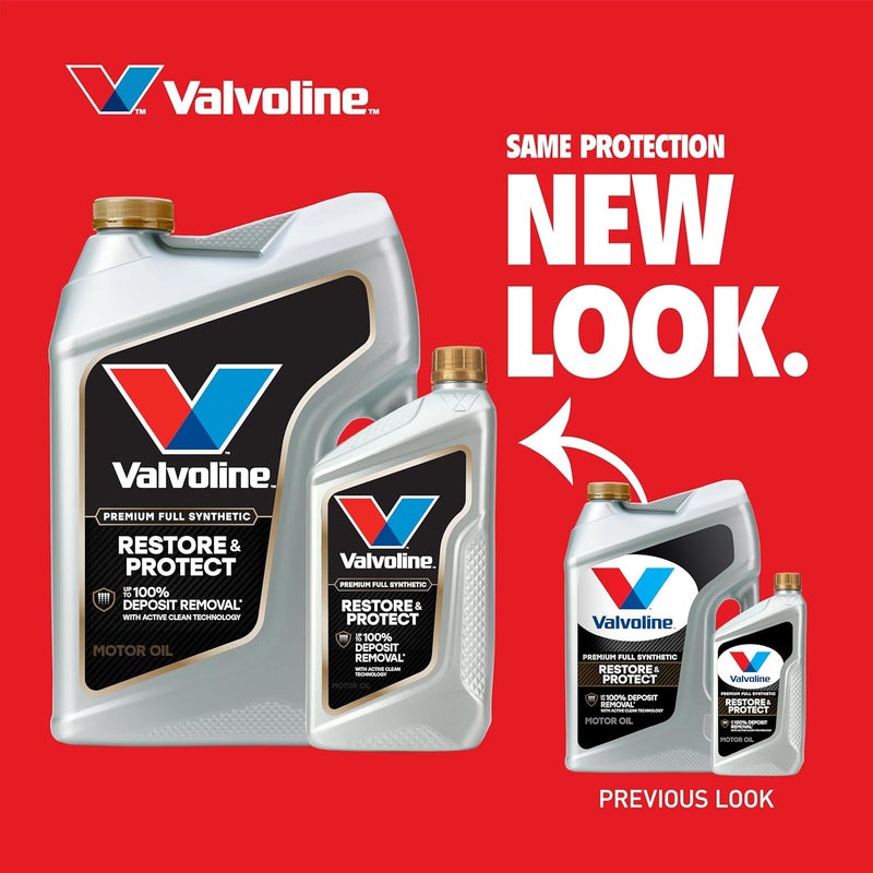 فالفولاين زيت محرك Restore & Protect الصناعي الكامل، تركيز 5W-20، سعة 5 لترات - Image 3