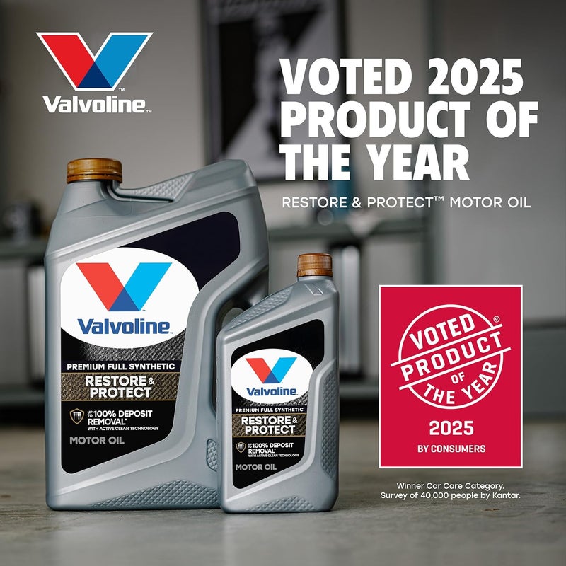 فالفولاين زيت محرك Restore & Protect الصناعي الكامل، تركيز 5W-20، سعة 5 لترات - Image 4