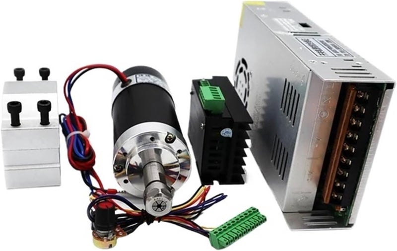 ER11/ER16 Collet 55mm PCB 500W / 300W Air-cooled Brushless Spindle Motor Engraving Machine 48V 12000R Power Supply Driver +Clamp(500W Set 4,ER16) - Image 1