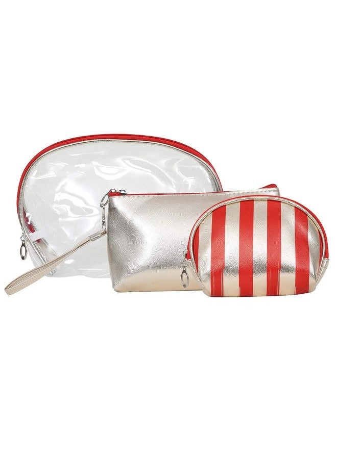 FabSeasons - Combo Of 3 Handy Toiletry/Cosmetic/Makeup Bag/Pouch For Girls & Women Pack Of 3 - Image 1