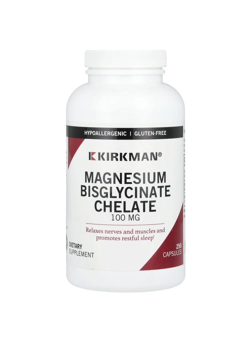Kirkman Labs Magnesium Bisglycinate Chelate, 100 mg, 250 Capsules