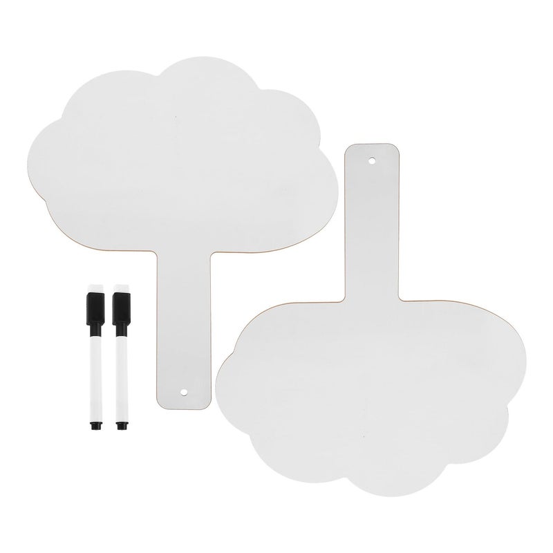 Double Sided Dry Erase Whiteboard Paddles With Markers For Classroom Student Learning - Image 2