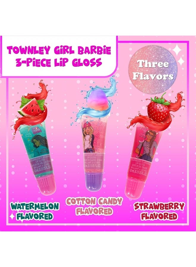 TOWNLEY GIRL Townley Girl Barbie Coin Purse and Plant-Based Lip Gloss Set, Cute Pouch Wallet Small Money Bag Toy, Ages 3 and Up,  - Image 3