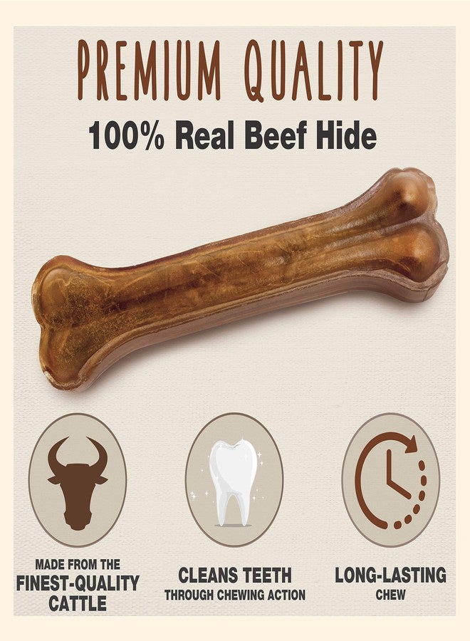 Cadet Premium Grade Pressed Beef Hide Bones 10 Inch, 1 Pack - Image 2