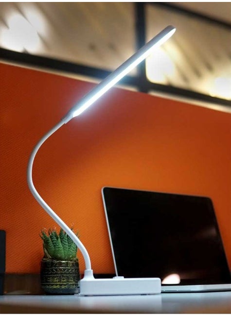 AXK Ack Rechargeable Touch Dimmable White Body LED Table Lamp  - Image 3