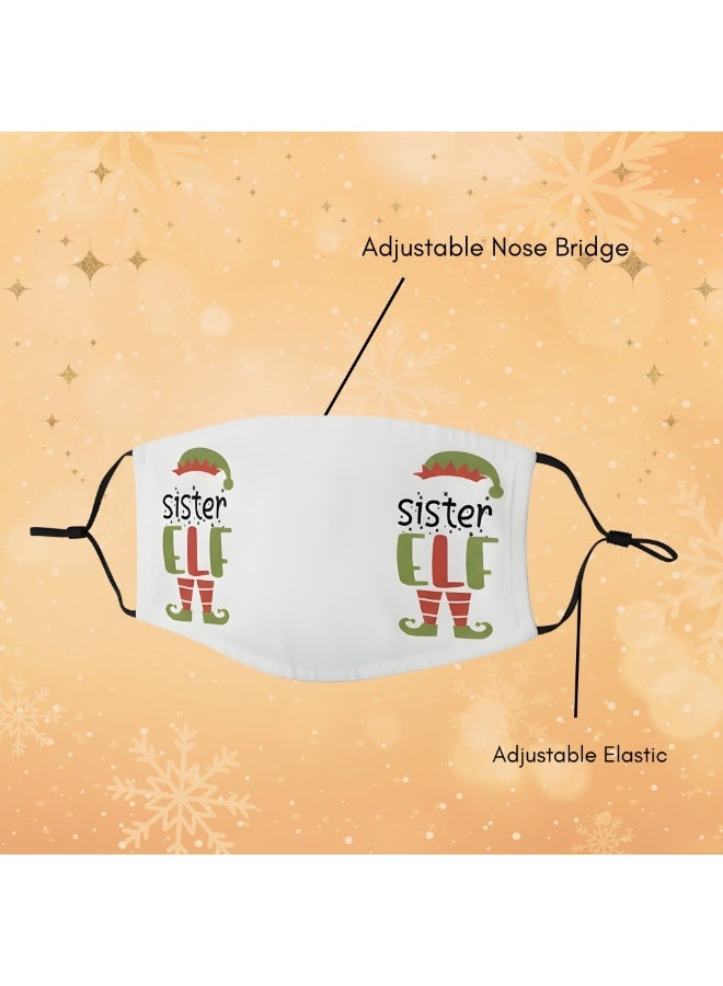 PRINTSHOP4ME Christmas Adult Face Protection Novelty Mask,Washable And Adjustable For Men Women And Youth - Image 2