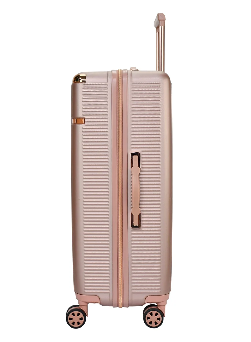 SENATOR Hard Case Luggage Trolley For Unisex ABS Lightweight 4 Double Wheeled Suitcase With Built In TSA Type Lock A5123 Rose Gold