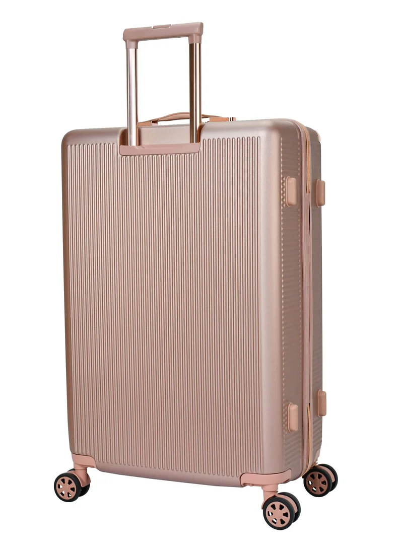 SENATOR Hard Case Luggage Trolley For Unisex ABS Lightweight 4 Double Wheeled Suitcase With Built In TSA Type Lock A5123 Rose Gold
