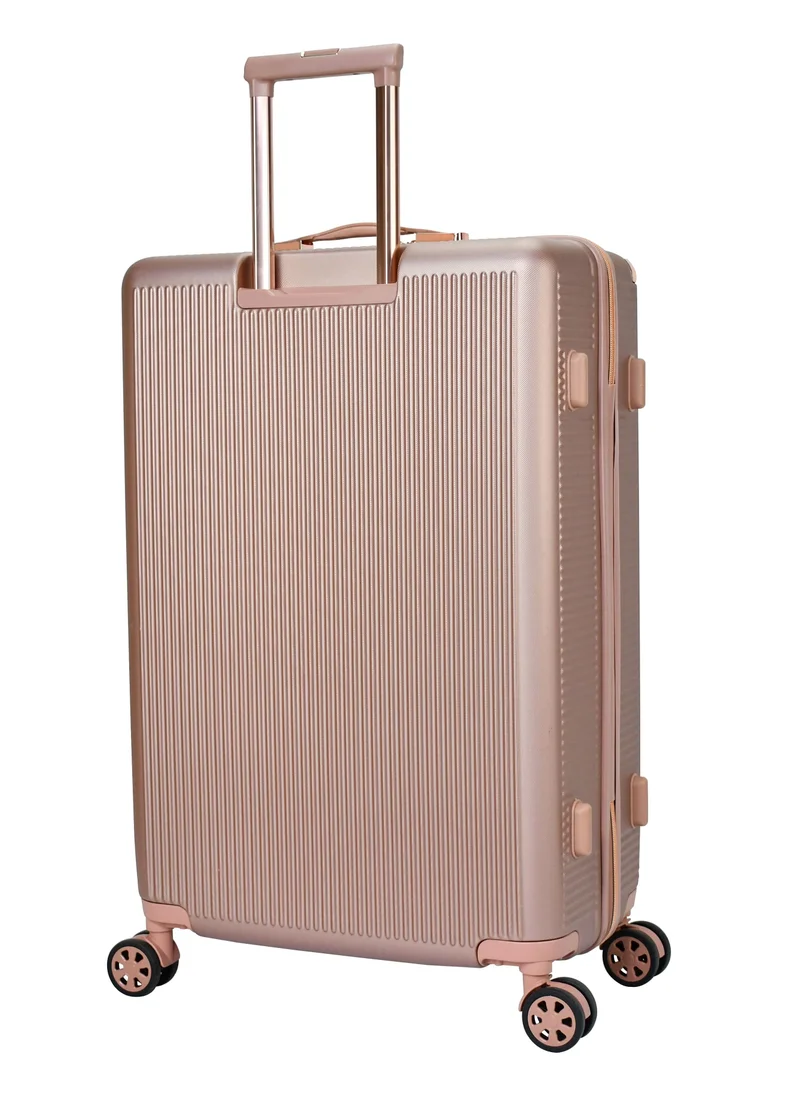 سيناتور Hard Case Luggage Trolley For Unisex ABS Lightweight 4 Double Wheeled Suitcase With Built In TSA Type Lock A5123 Rose Gold