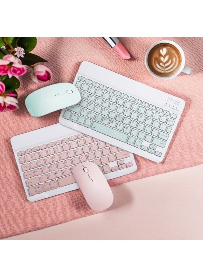 Mini Wireless Bluetooth Keyboard For Apple IPad For Huawei MatePad Tablet Low Bass Popular Sale Compact Size Comfortable To Use-Color:White-Product Type:Keyboard Single-mode Mouse (mouse Battery) - Image 2