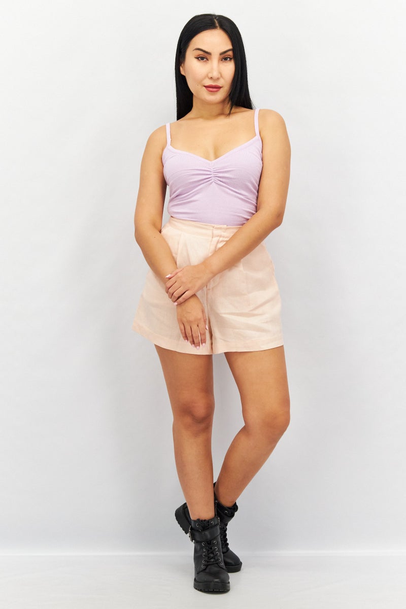 Missguided Women Textured Sleeveless Bodysuit, Lilac - Image 2