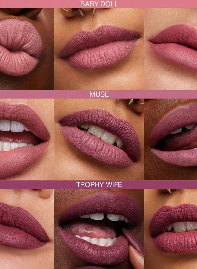 Huda Beauty Liquid Matte Lipstick (Trophy Wife) - Image 5