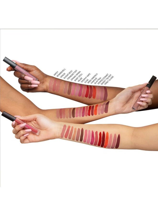 Huda Beauty Liquid Matte Lipstick (Trophy Wife) - Image 3