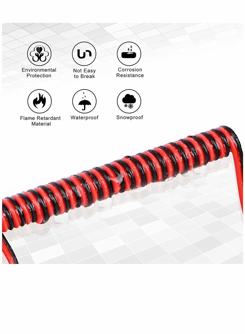 Y&D Wire Connector Led Extension Cable Cord T type Peeling Free Terminal Block for 22 Gauge AWG 65.6ft 12 Pcs 3 Way Tap 2 Pin Small Connectors No Stripping - Image 4