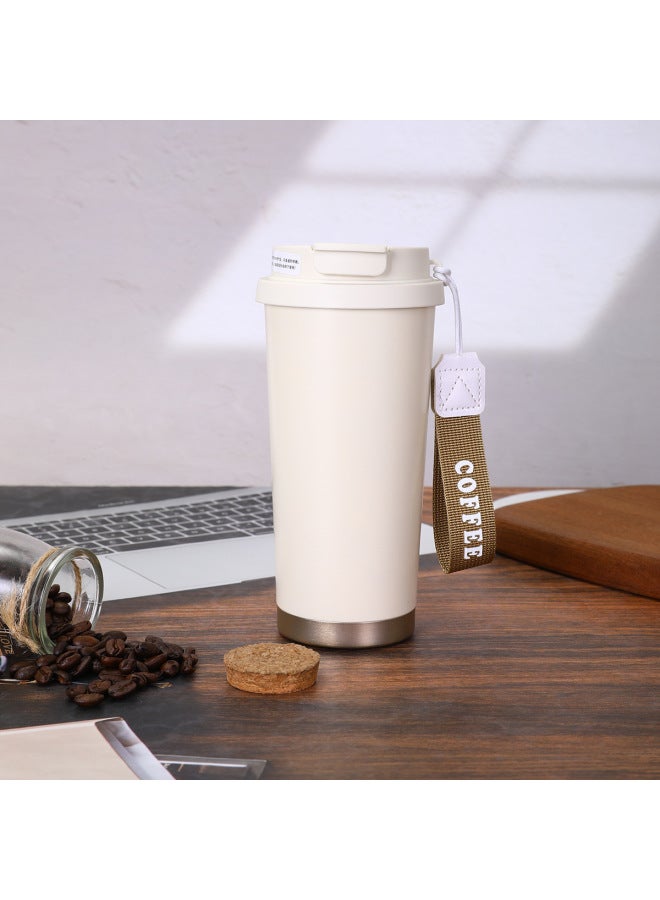 Ceramic Liner Bin Orchid Coffee Cup High Color Value 316 Stainless Steel Portable Vacuum Thermos Cup Business Gift Cup