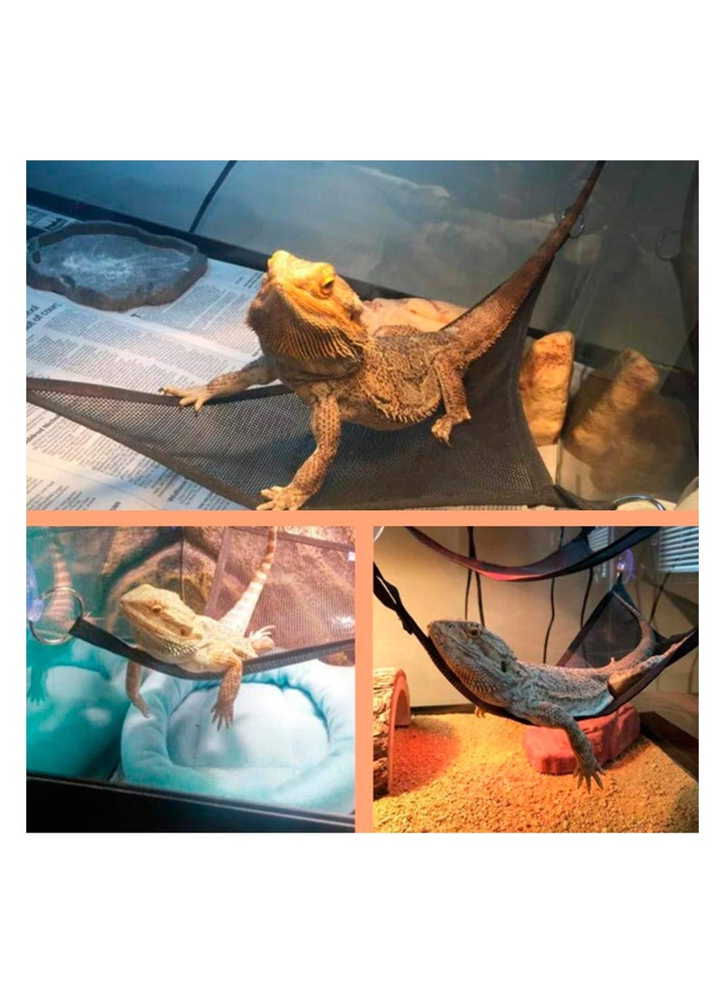 SYOSI - 2pcs Hammock Bed Pillow Sleeping Bag, Breathable Mesh Geckos Hammock Reptile Hammock, Suitable for Lguanas, Axolotls, Anoles, Geckos, Snakes, Chameleon - Image 1
