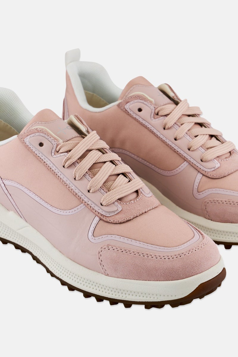 GEOX Women D Pgix A Lace Up Casual Shoes, Pink - Image 3