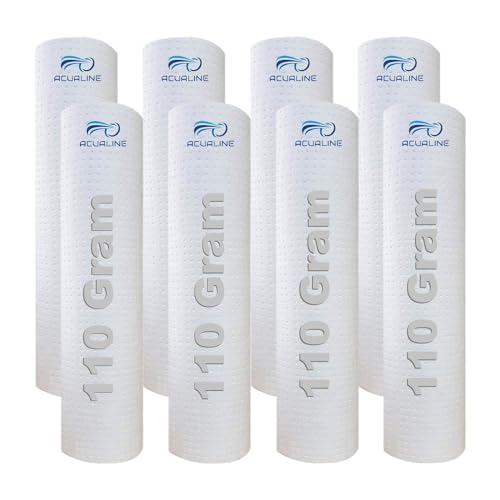 ACUALINE High Density Spun Filter for Water Purifier | RO Filter Cartridge & Candle, 10 Inch 5 Micron Pre Filter, 110gm (Pack of 8) - Image 1