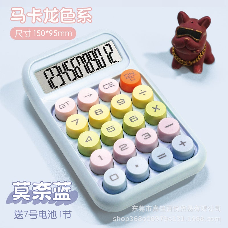 Calculator High Color Value Gradient Transparent Dopamine Cute Student Office Supplies Cultural Voice Computer - Image 1