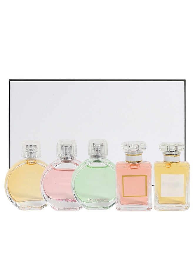 MARK HIM 5PCS Mini Women Perfume Gift Set, Eau de Toilette Sampler Kit, Travel Size Long Lasting Fragrance Cologne, Luxury Gift for Birthday, Valentine’s Day, Anniversary, Daily Dating Office & Outdoor Use - Image 1