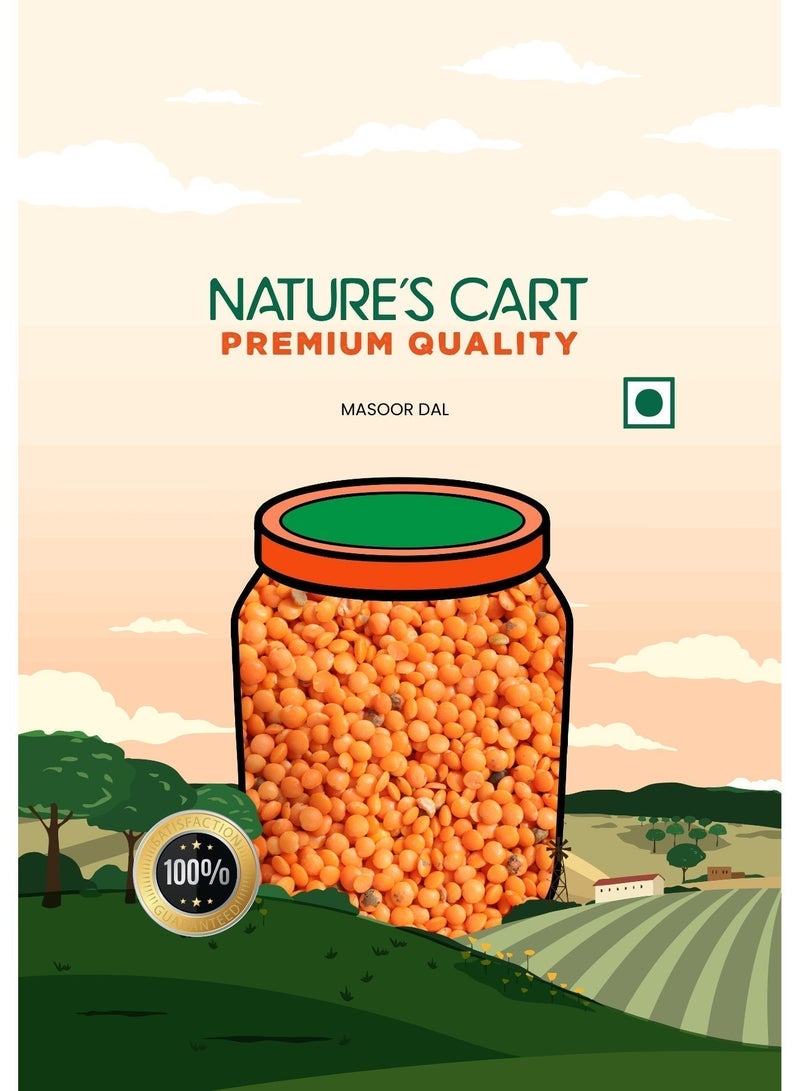 Nature's Cart Premium Quality Masoor Dal, 1kg - Image 3