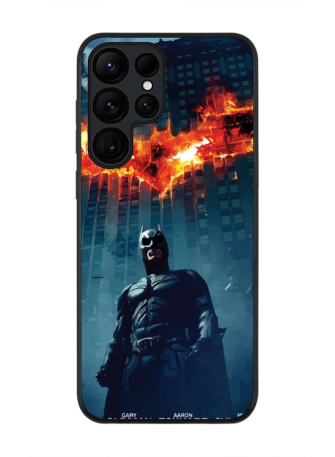 Stylizedd For Samsung Galaxy S25 Ultra 5G Case,Slim fit Camera Protection, Shockproof Thin Phone cover  - Burning Batman - Image 1