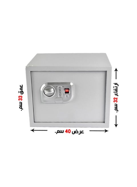 Luxury Fire-Resistant Digital Security Safe With Fingerprint ,Electronic Number Pad And Lock And Physical  Key  40*32*33 CM
