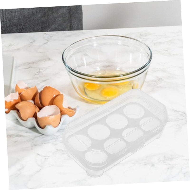 Clear Plastic Stackable Egg Storage Container With Lid Moistureproof For Refrigerator Camping - Image 5