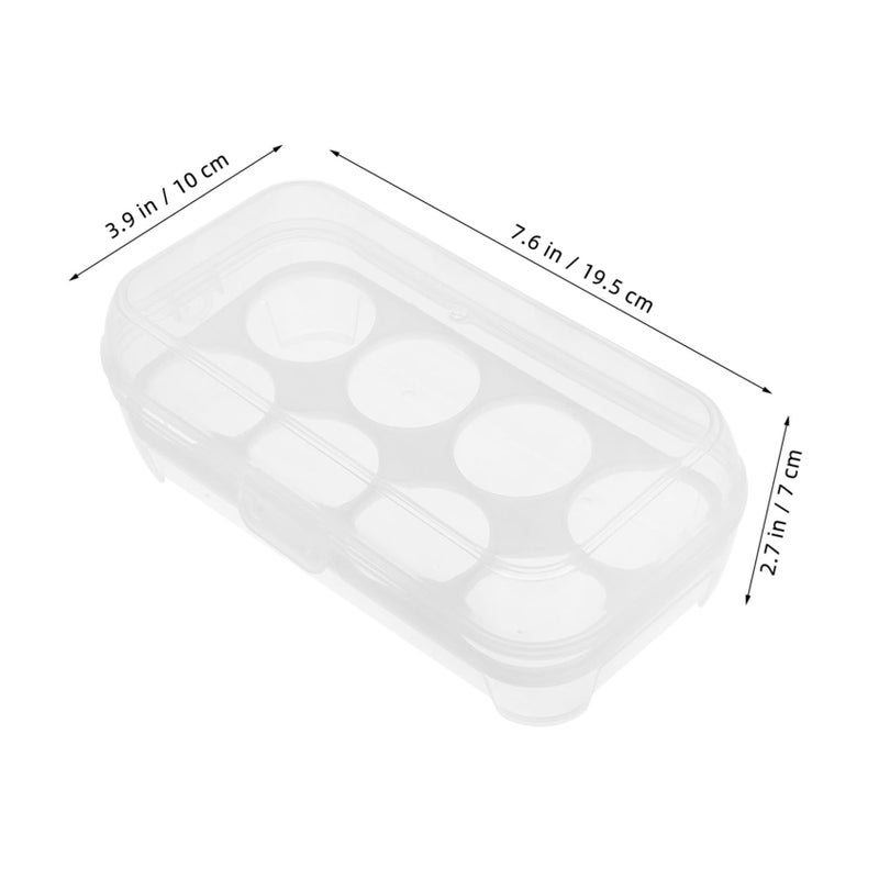Clear Plastic Stackable Egg Storage Container With Lid Moistureproof For Refrigerator Camping - Image 3