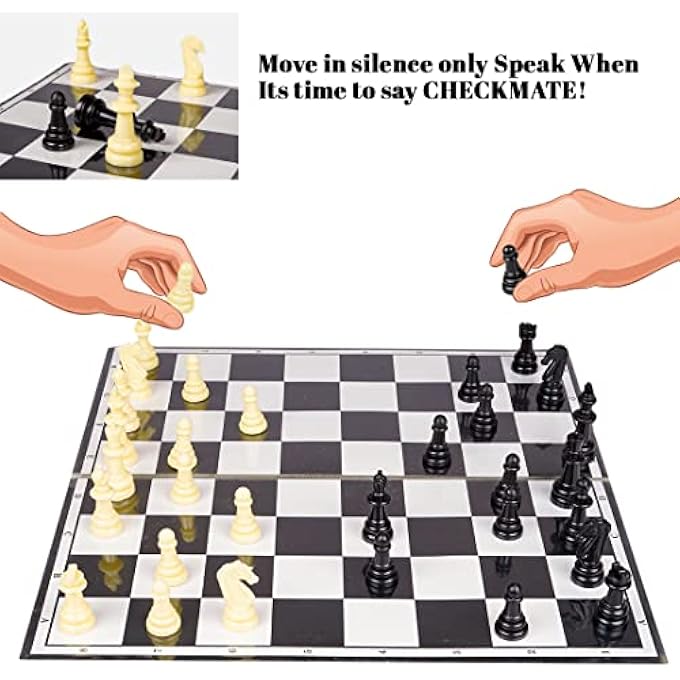 راتاناز مجموعة لوحة الشطرنج الممتازة من Junior Kings Game Strategy للأطفال ذوي العقل المنطقي والقوي لتعزيز تفكيرهم المنطقي وتركيزهم - Image 3
