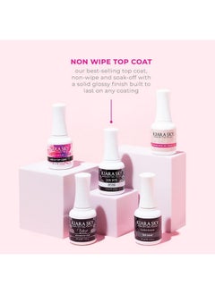 KIARA SKY Professional Nails Led Uv Soak Off Gel Polish Non Wipe Top Coat  - Image 1